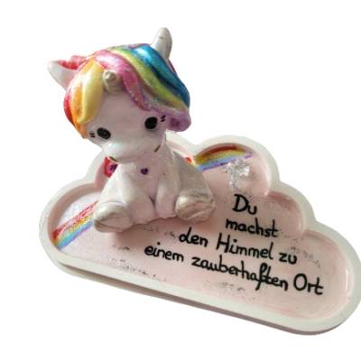 Trauerstein Einhorn auf der Wolke – Du wirst den Himmel jetzt verzaubern
