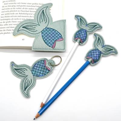 Stickdatei ITH Meerjungfrauflosse SET