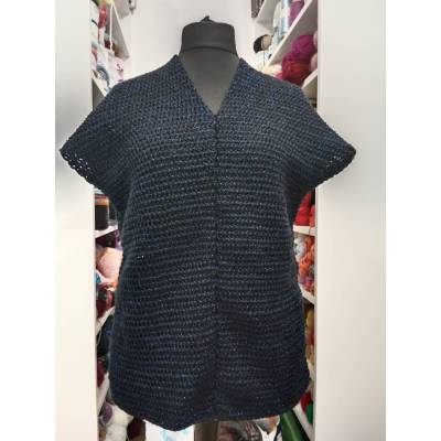 Top, Pullunder, handgehäkelt, Größe M/L