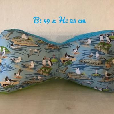 Leseknochen ️ Nackenkissen ️ Lagerungskissen ️ Unikate - Möwen und Pinguine