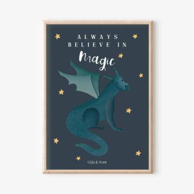 Poster Drache Magie 