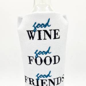 Stickdatei Weinmanschette Spruch4 ITH Bild 1