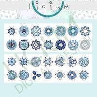 Cabochon Vorlagen - Paket 03 Durchmesser 10mm, 8mm, 6mm  - 56 Muster - Datei zum Download Muster 00234 Bild 2