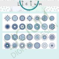 Cabochon Vorlagen - Paket 03 Durchmesser 10mm, 8mm, 6mm  - 56 Muster - Datei zum Download Muster 00234 Bild 3