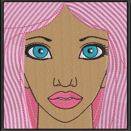 Stickdatei Mary Gesicht Frau Mädchen