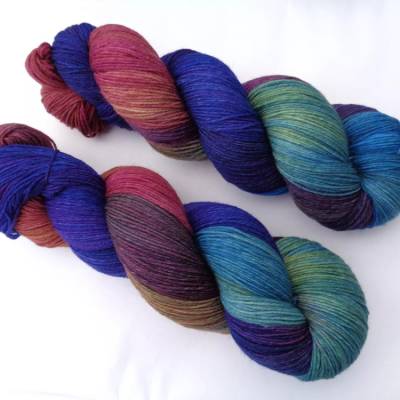 Shalott - handgefärbtes Merino Lacegarn 100g/630m, Merinogarn, Strickgarn, Webgarn, 100% Wolle