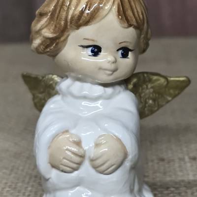 Engel aus Keramik - Schutzengel 1 - Handarbeit