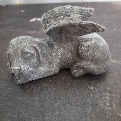 Latexform Latexgießform Hund mit EngelsFlügeln Mold 