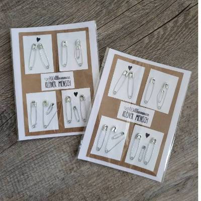 Postkarte * klappbar * Willkommen kleiner Mensch * 12 cm x 16 cm