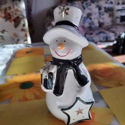 Latexform Latexgießform Schneemann mit Zylinder und Stern Mold 