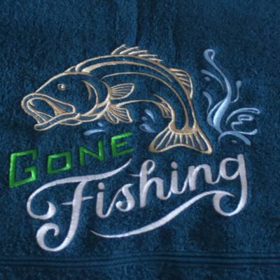 Handtuch, Badehandtuch, Duschhandtuch Angler Freuden