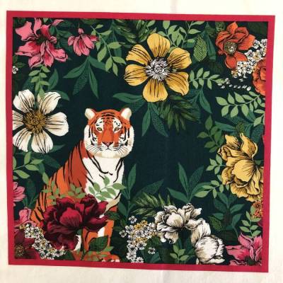 Ein Panel Baumwollstoff mit Tiermotiv