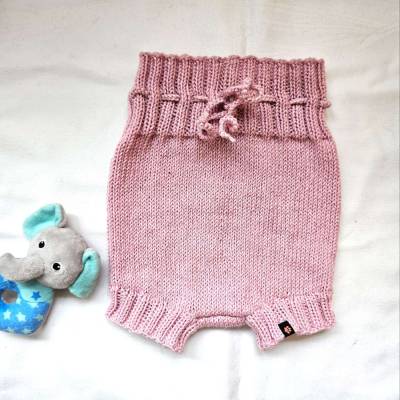 Baby Windelhose Cotton Merino in Rosa und der Größe 62/68