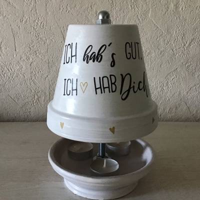 Teelichtofen Teelichtkamin für Balkon und Terrasse , inkl 3 Teelichter - Ich habs gut, …