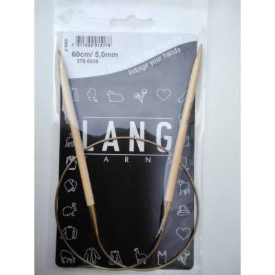 Lang Yarns Rundstricknadeln, addi, Bambus, Stärke 5mm, Länge 60cm