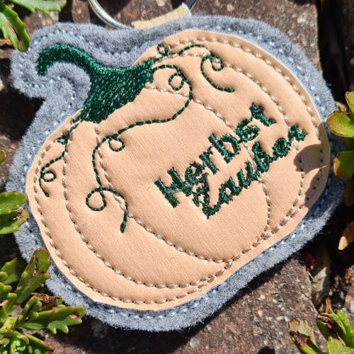 Stickdatei Kürbis Herbst Zauber Applikation Pumpkin 10 x 10