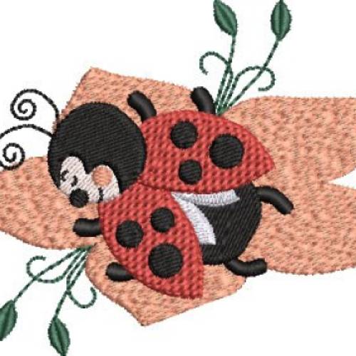Stickdatei Marienkäfer Ladybug 3