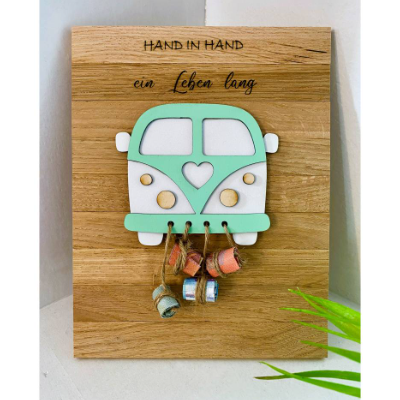 Hochzeitsgeschenk, Geldgeschenk, Holz, Auto, Brautpaar, Geschenk zur Hochzeit