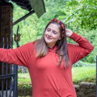 PDF Schnittmuster Damen Pullover oder Hoodie Größe 32-62 mit Twist/Knoten, Kapuze oder Rundhals, deutsche Nähanleitung Bild 8