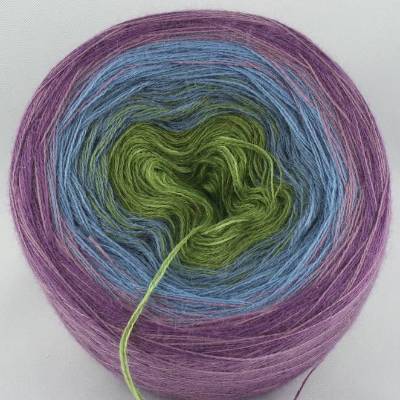 100% Schurwolle Merino extrafein Bobbel Farbverlauf Wolke 7 Happy Birthday 3-fädig