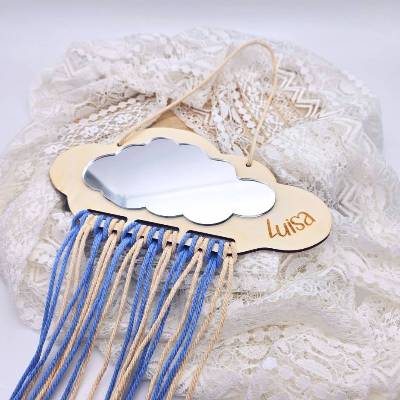 Haarspangenhalter | Kinderspiegel | Aufbewahrung Haarspangen | Geschenke für Kinder | Haarschmuck  | Kinderzimmer