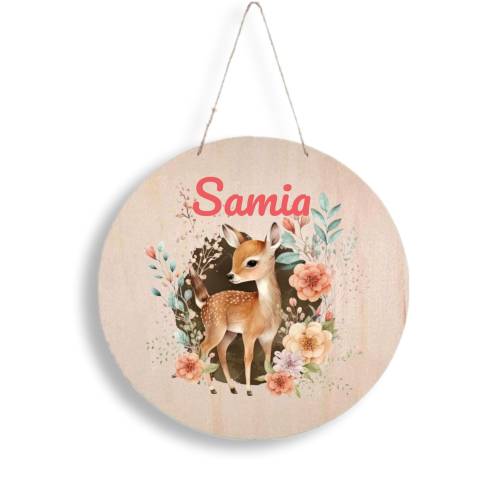 Türschild Reh Kinderzimmer Namensschild Name Kind