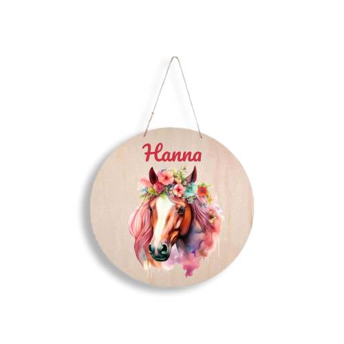 Türschild Pferd Kinderzimmer Namensschild Name Kind