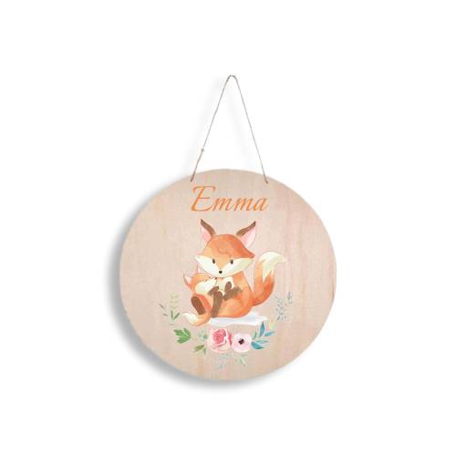 Türschild Fuchs Kinderzimmer Namensschild Name Kind