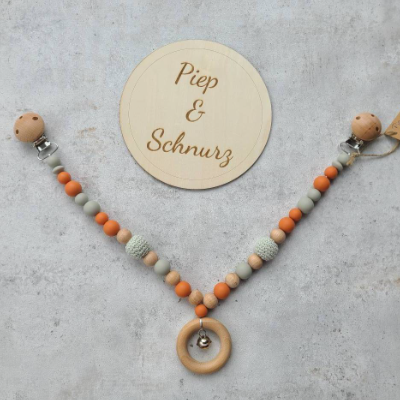 Kinderwagenkette Ring mit Glöckchen