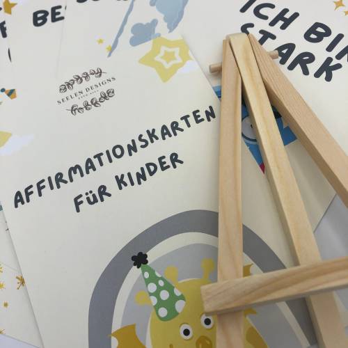 Affirmationskarten Kinder, 18 Mutmacher Karten mit positiven Glaubenssätzen, Stärkung des Selbstbewusstseins