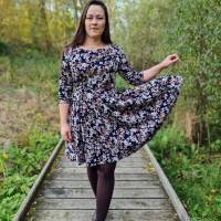 PDF Schnittmuster Damen Kleid Größe 32-62 mit Ärmeln oder ärmellos, mit Taschen und ausgefallenem Oberteil Bild 4