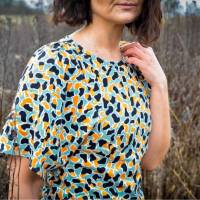 PDF Schnittmuster Damen Shirt / Pullover / Kleid Größe 32-62 mit ausgefallenen Ärmeln, deutsche Nähanleitung Bild 5