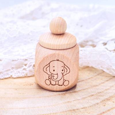 Milchzahndose personalisiert aus Holz | Zahndose für Milchzähne mit Namen | Geschenk für Mädchen | Geschenkidee Jungen