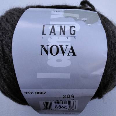25g Lang Yarns Nova, Merino, Babykamel, 25g ,LL 180m, Fb 67, braun, superweich