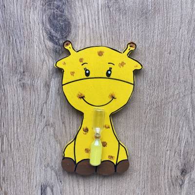 Zahnputzuhr Giraffe, Kinder, Eieruhr, Sanduhr, Zähne putzen