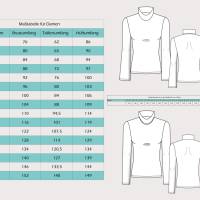 PDF Schnittmuster Damen Rollkragenpullover Größe 32 - 62 Rolli eng mit 2 Ärmeln, deutsche Nähanleitung Bild 2