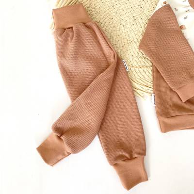 Pumphose Waffeljersey helles rost 