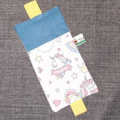 Zur Einschulung! Lesezeichen mit Einsteckfach, elastisch