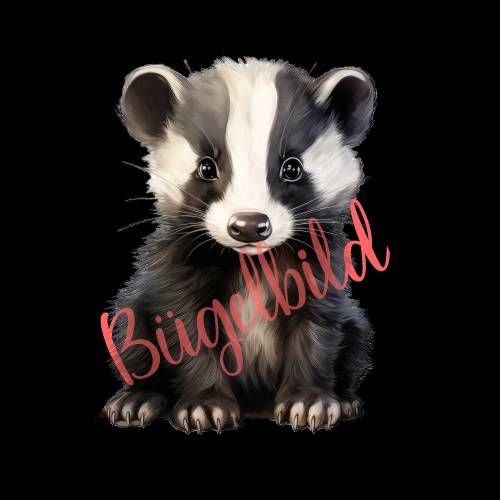 Bügelbild Dachs Aufbügler Kinder Applikation