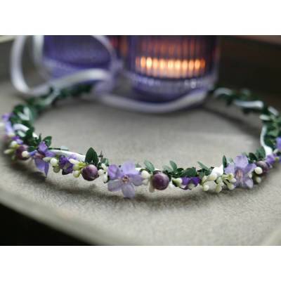 Haarkranz festlich-lila