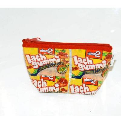 Upcycling Mäppchen Lachgummi 4er mit Standboden