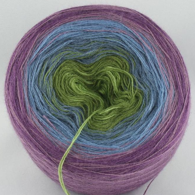 100% Schurwolle Merino extrafein Bobbel Farbverlauf Wolke 7 Happy Birthday 4-fädig