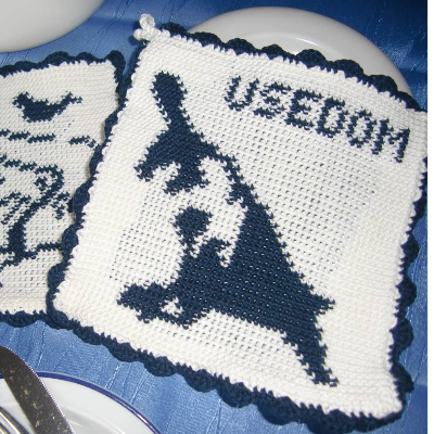 DIY Häkelanleitung Doubleface-Topflappen Maritim 6 – Usedom (PDF)