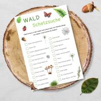 Wald Schatzsuche für Kinder zum Ausdrucken, Waldschatzsuche Druckvorlage Bild 5