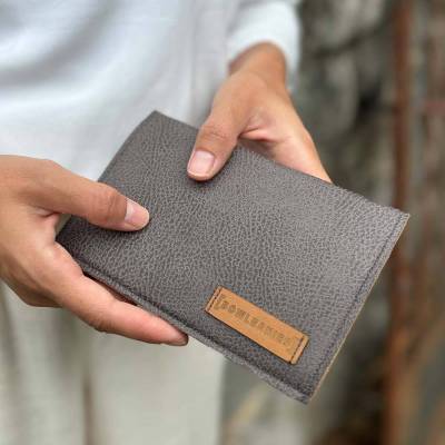 Mittelgroßer Geldbeutel | Portemonnaie Dunkelgrau