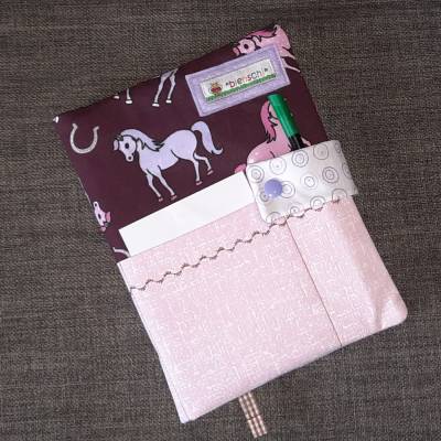 Hausaufgabenheft-Hülle für ein Spiralheft, zur Einschulung, Aufgabenhefthülle für Mädchen