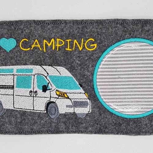 Stickdatei Mug Rug Camper ITH