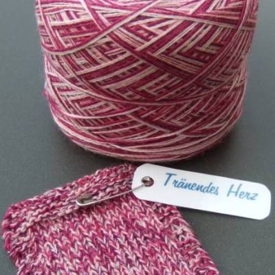 100% Schurwolle Merino extrafein Bobbel Konfetti Wolke 7 Tränendes Herz 4-fädig