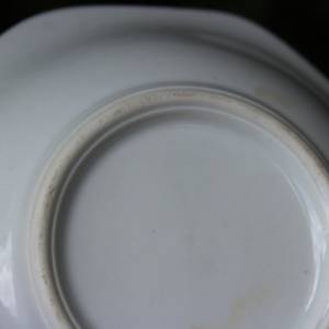 7 tlg Set Schüssel + Dessertschalen Obstdekor Spritzdekor Porzellan 30er 40er Jahre Bild 5