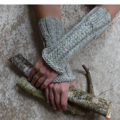 Strickanleitung Armstulpen 19 Grad